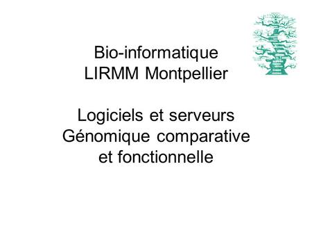 Equipe bioinformatique du LIRMM
