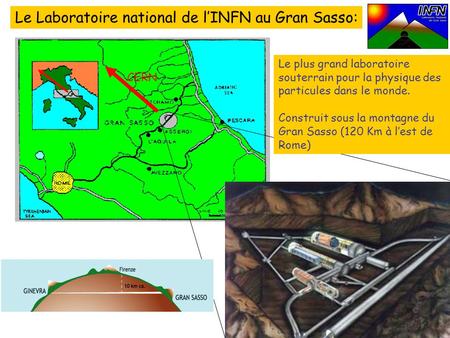 Le Laboratoire national de l’INFN au Gran Sasso: