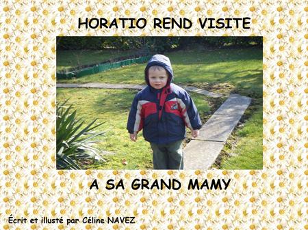 HORATIO REND VISITE A SA GRAND MAMY Écrit et illusté par Céline NAVEZ.