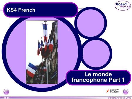 Le monde francophone Part 1