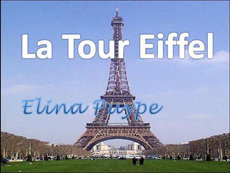 La Tour Eiffel Elina Puype.