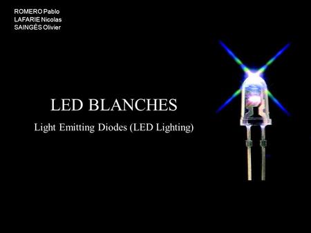 Light Emitting Diodes (LED Lighting)