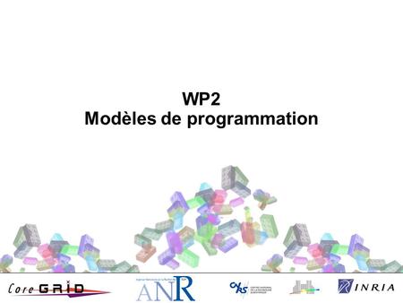 WP2 Modèles de programmation