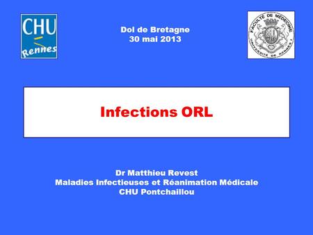 Maladies Infectieuses et Réanimation Médicale