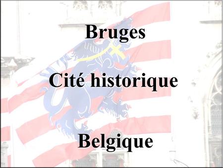 Bruges Cité historique Belgique.