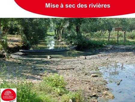 Mise à sec des rivières. Retenues de substitution : financées jusqu’à 70% par les agences AG et LB.