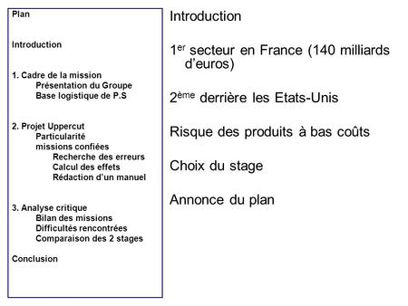 1er secteur en France (140 milliards d’euros)