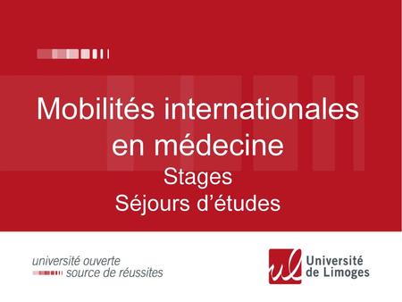 Mobilités internationales en médecine
