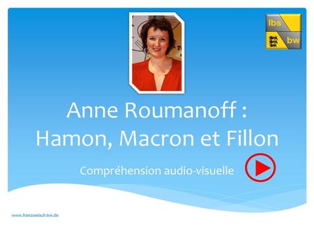 Anne Roumanoff : Hamon, Macron et Fillon