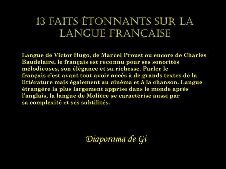 13 faits étonnants sur la langue française