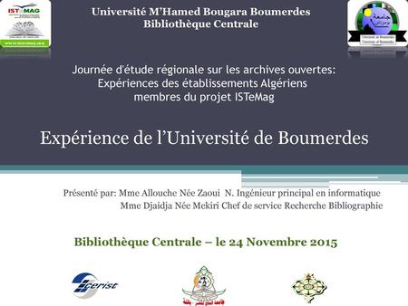 Expérience de l’Université de Boumerdes