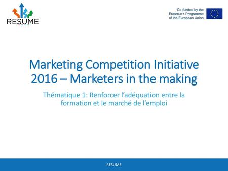 Marketing Competition Initiative 2016 – Marketers in the making