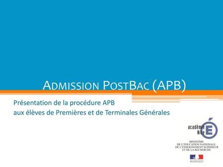 Admission PostBac (APB)