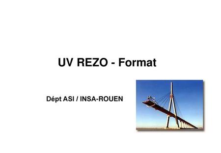 UV REZO - Format Dépt ASI / INSA-ROUEN Source :