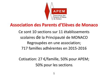 Association des Parents d’Elèves de Monaco