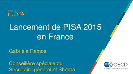 Lancement de PISA 2015 en France
