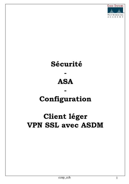 Client léger VPN SSL avec ASDM
