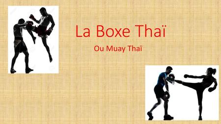 La Boxe Thaï Ou Muay Thaï.