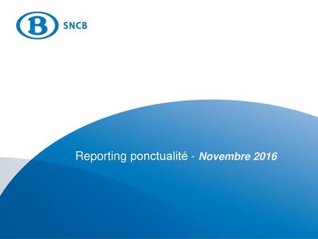 Reporting ponctualité - Novembre 2016