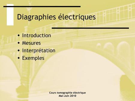 Diagraphies électriques