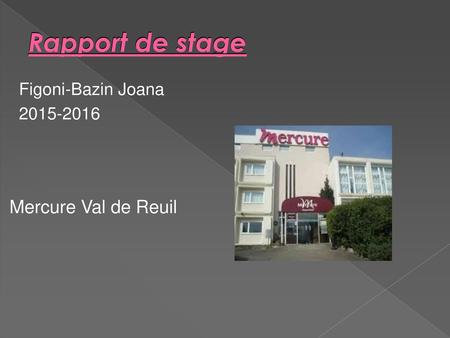 Rapport de stage Figoni-Bazin Joana 2015-2016 Mercure Val de Reuil.