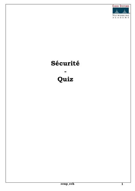 Sécurité - Quiz ccnp_cch.