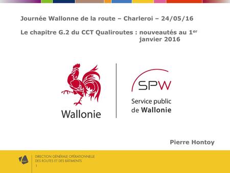 Journée Wallonne de la route – Charleroi – 24/05/16 Le chapitre G