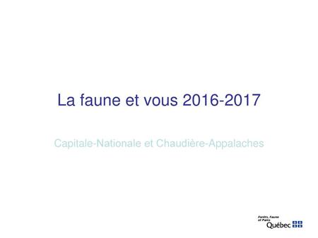 Capitale-Nationale et Chaudière-Appalaches