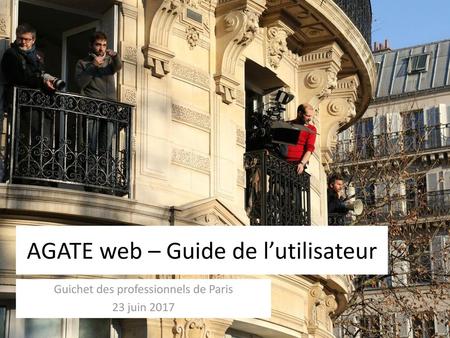 AGATE web – Guide de l’utilisateur