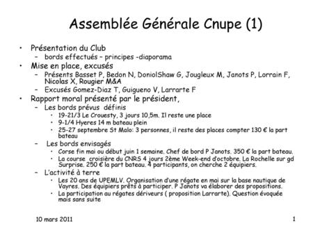 Assemblée Générale Cnupe (1)