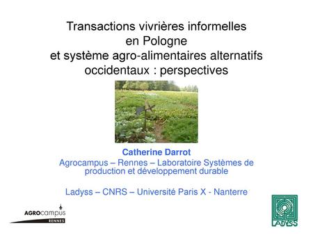 Ladyss – CNRS – Université Paris X - Nanterre