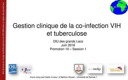 Gestion clinique de la co-infection VIH et tuberculose
