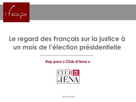 Ifop pour « Club d’Iena »