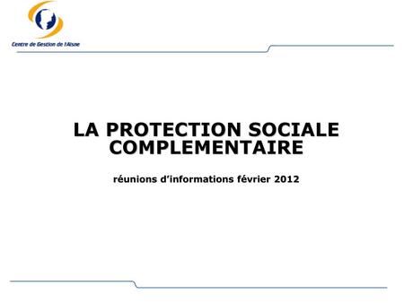 La protection sociale complémentaire