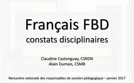 Français FBD constats disciplinaires Claudine Castonguay, CSRDN