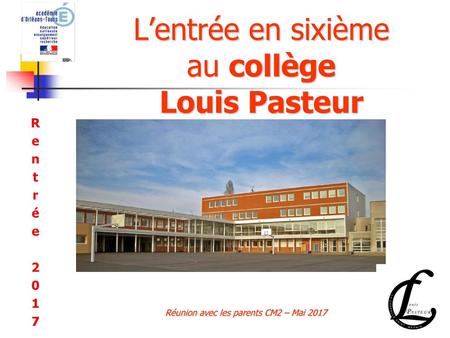 L’entrée en sixième au collège Louis Pasteur