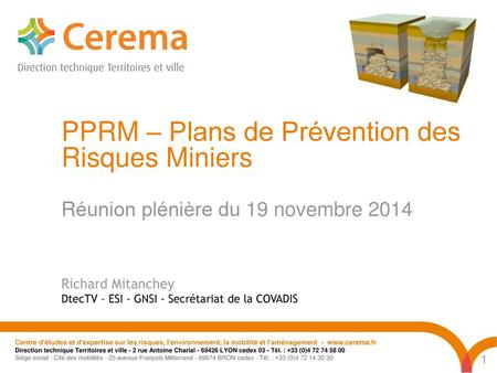 PPRM – Plans de Prévention des Risques Miniers