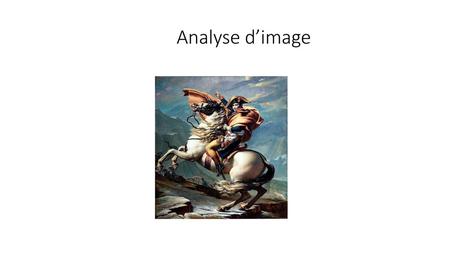 Analyse d’image.