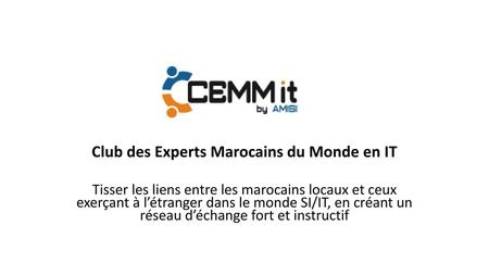 Club des Experts Marocains du Monde en IT