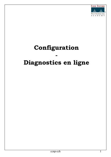 Configuration - Diagnostics en ligne