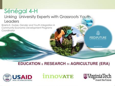 Sénégal 4-H Linking University Experts with Grassroots Youth Leaders