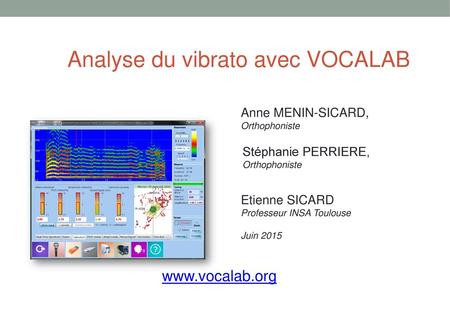Analyse du vibrato avec VOCALAB