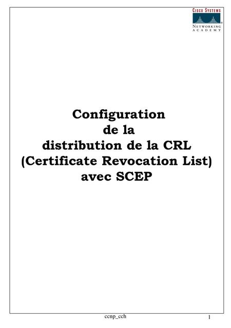 (Certificate Revocation List)