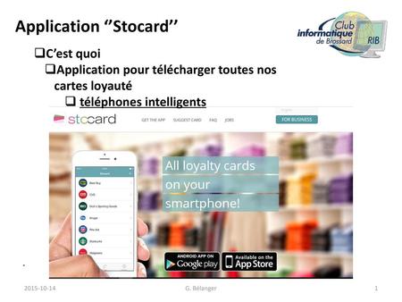 Application ‘’Stocard’’