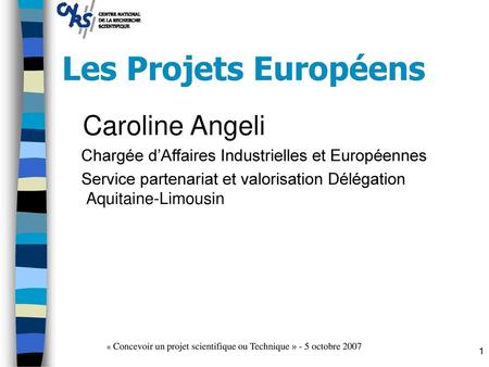 Les Projets Européens Caroline Angeli