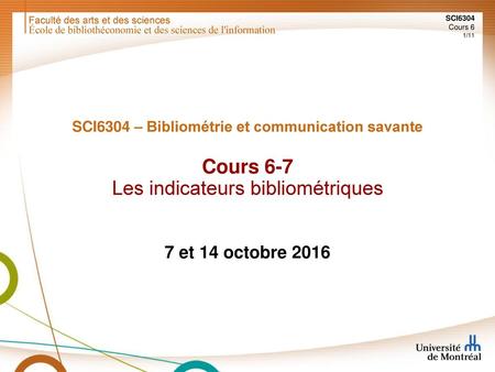 07/05/2018 École de bibliothéconomie et des sciences de l'information