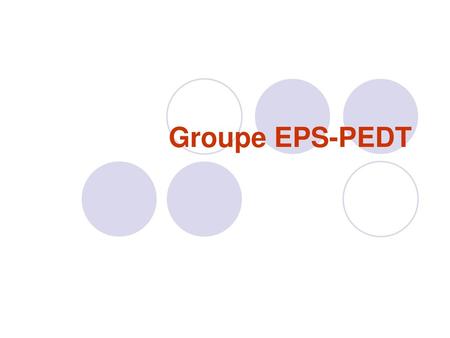 Groupe EPS-PEDT.