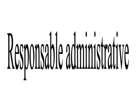 Responsable administrative
