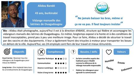 Vidange manuelle des latrines de Ouagadougou