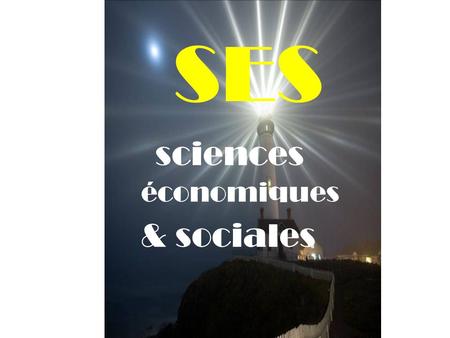 SES sciences économiques & sociales.